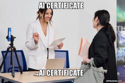 AI certificate 
