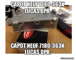 Capot Neuf 7180-363K LUCAS DPA.