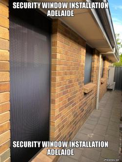 Security window installation Adelaide