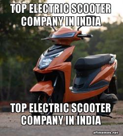 Top electric scooter company in India